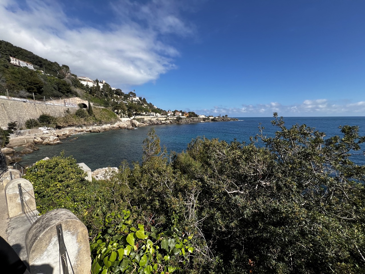 Sentier du littoral à Cap d'Ail